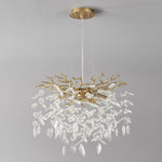 6-Light Chandelier Crystal Ceiling Lamp - Gold Finish