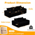 4 Seat Modern Comfy Upholstered Sofa Cloud Couch