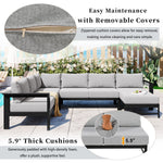 U_Style U-Shaped Outdoor Sectional Sofa Set