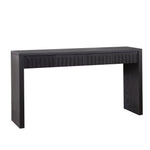 Modern Black Console Table with 4 Drawers – 59.2" Entryway Table with Storage