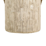 Outdoor Wood Grain Rustic MGO Side Table with Realistic Wood Vibe