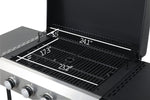 4-Burner Propane Gas BBQ Grill with Stainless Steel Plancha