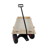 Children's and Garden Wooden Carriage with All-Terrain Inflatable Wheels