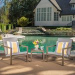 Celestaria 3 Piece Outdoor Chat Set with Adirondack Chairs
