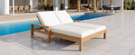 TREXM Outdoor Double Lounge Chair with 5-Position Adjustable Backrest