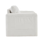 Modern Accent Chair Single Seater Ivory White