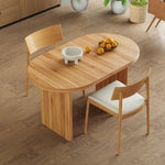 Modern Extendable Dining Table with Removable Extension Leaves