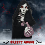 4.3' Animated Grim Reaper Guitarist with Motion and Sound Activation