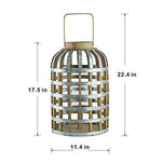 Decorative Lantern With Handle Wooden Lantern For Indoor Outdoor Home Garden Wedding
