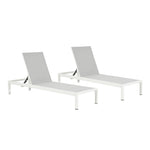 Outdoor Patio Chaise Lounge with 5 Reclining Positions