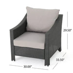 Antibes Armchair With Water Resistant Cushions Set of 2