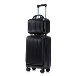 14' & 20' ABS Spinner Wheel Luggage Set with Cosmetic Case