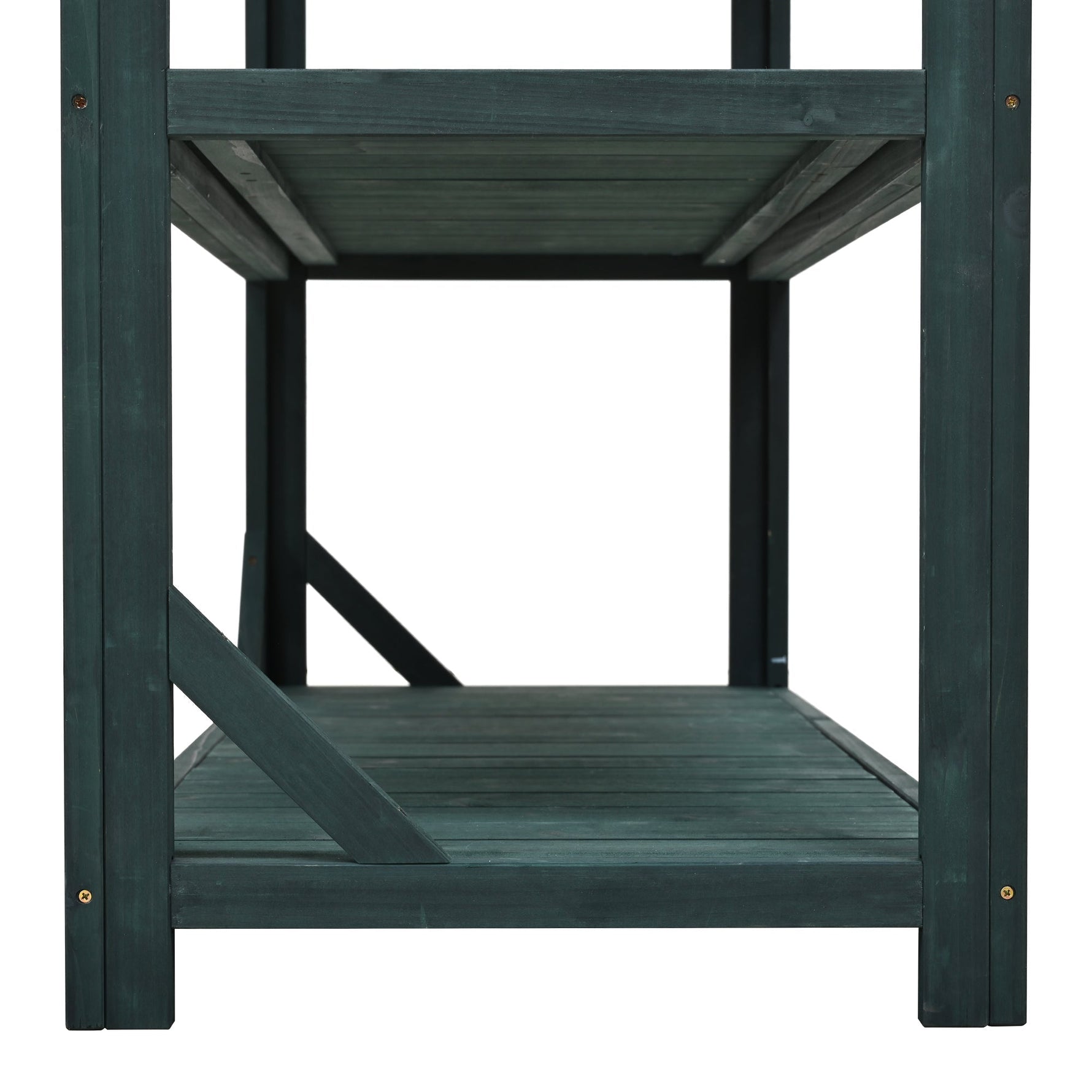 TOPMAX 65" Large Wooden Farmhouse Rustic Outdoor Potting Bench Table
