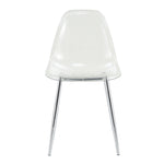 Modern Minimalist Transparent Dining Chair - 6-Piece Set