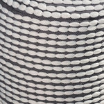 River Handcrafted Cylindrical Pouf in Water Resistant Fabric