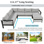 U_Style U-Shaped Outdoor Sectional Sofa Set