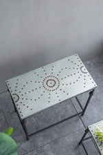 Set of 3 Gilbert Nesting Tables Metal Plant Stand