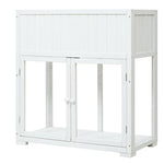 TOPMAX Patio Mini Wood Cold Frame Greenhouse
