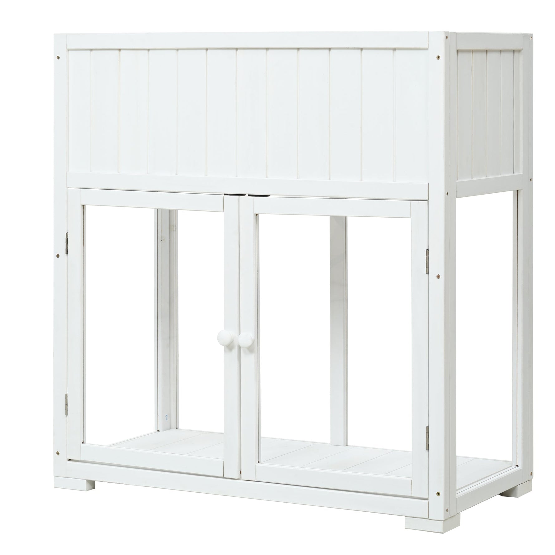 TOPMAX Patio Mini Wood Cold Frame Greenhouse