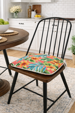 Outdoor Patio Chair Cushions, Water-Repellent U-Shape Thick Foam Seat Cushions (Set of 4)