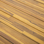 Acacia Wood Patio Dining Table, 69'L Rectangle Outdoor Table