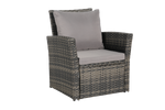 4 Pieces Outdoor Patio Furniture Sets Garden Rattan Chair Wicker Set