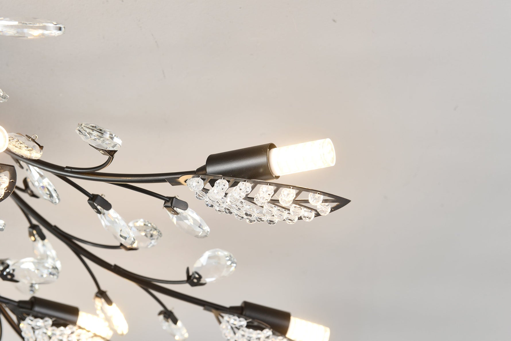 15-Light Chandelier Crystal Ceiling Lamp