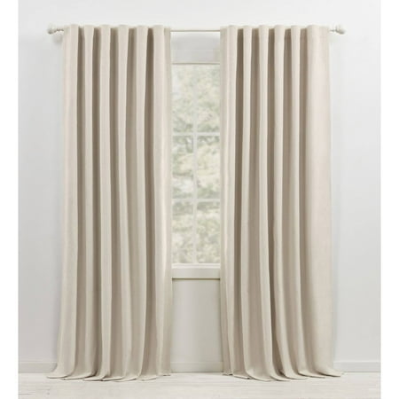 Sallie Blackout Cotton-Linen Blend Curtain Panel