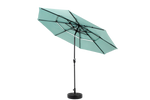 Aluminium 10ft 3 Tier Auto-Tilt Outdoor Patio Umbrella - Light Green