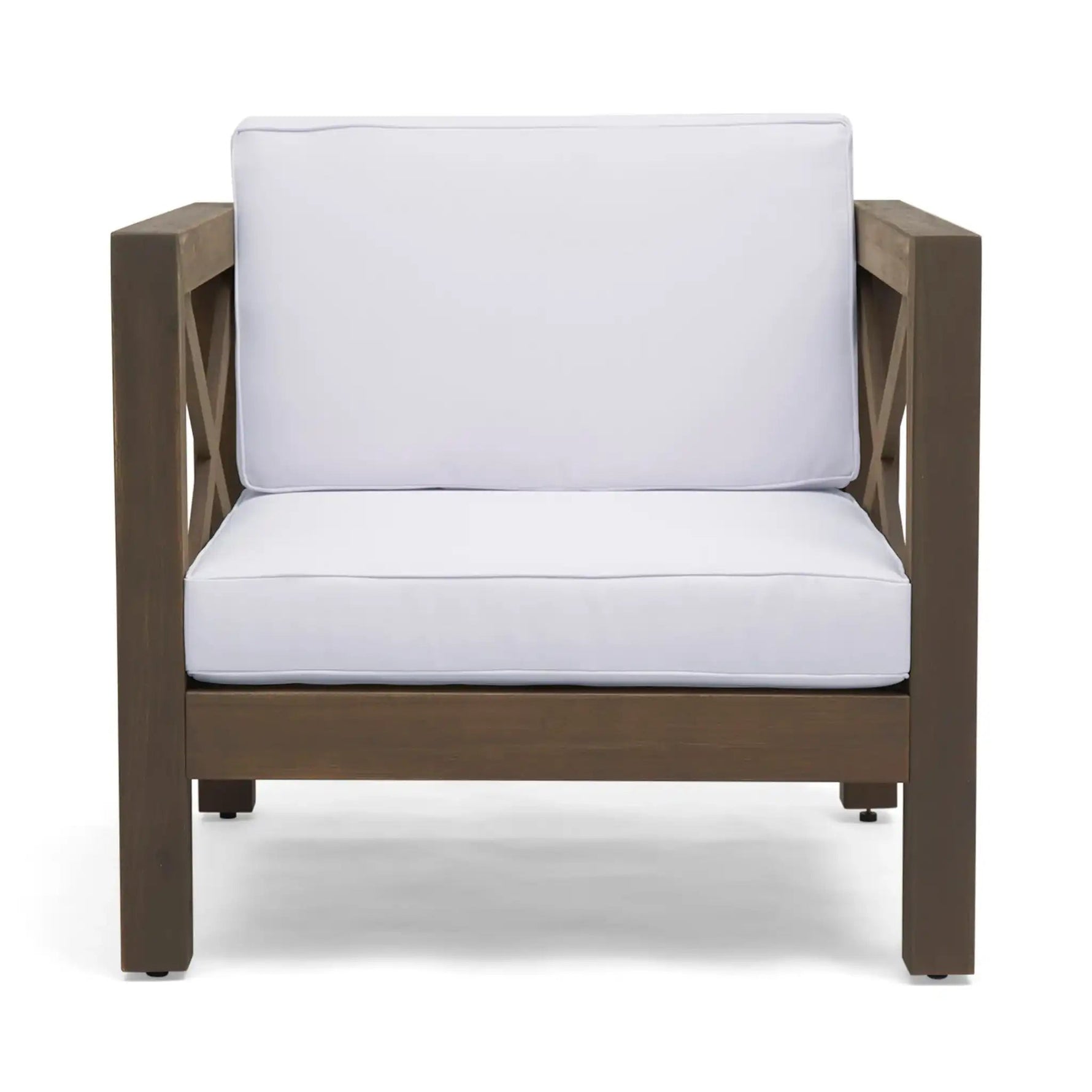 Brava Mid-Century Modern Club Chair with Water Resistant Cushions