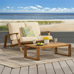 Paloma Contemporary Loveseat and Coffee Table Set