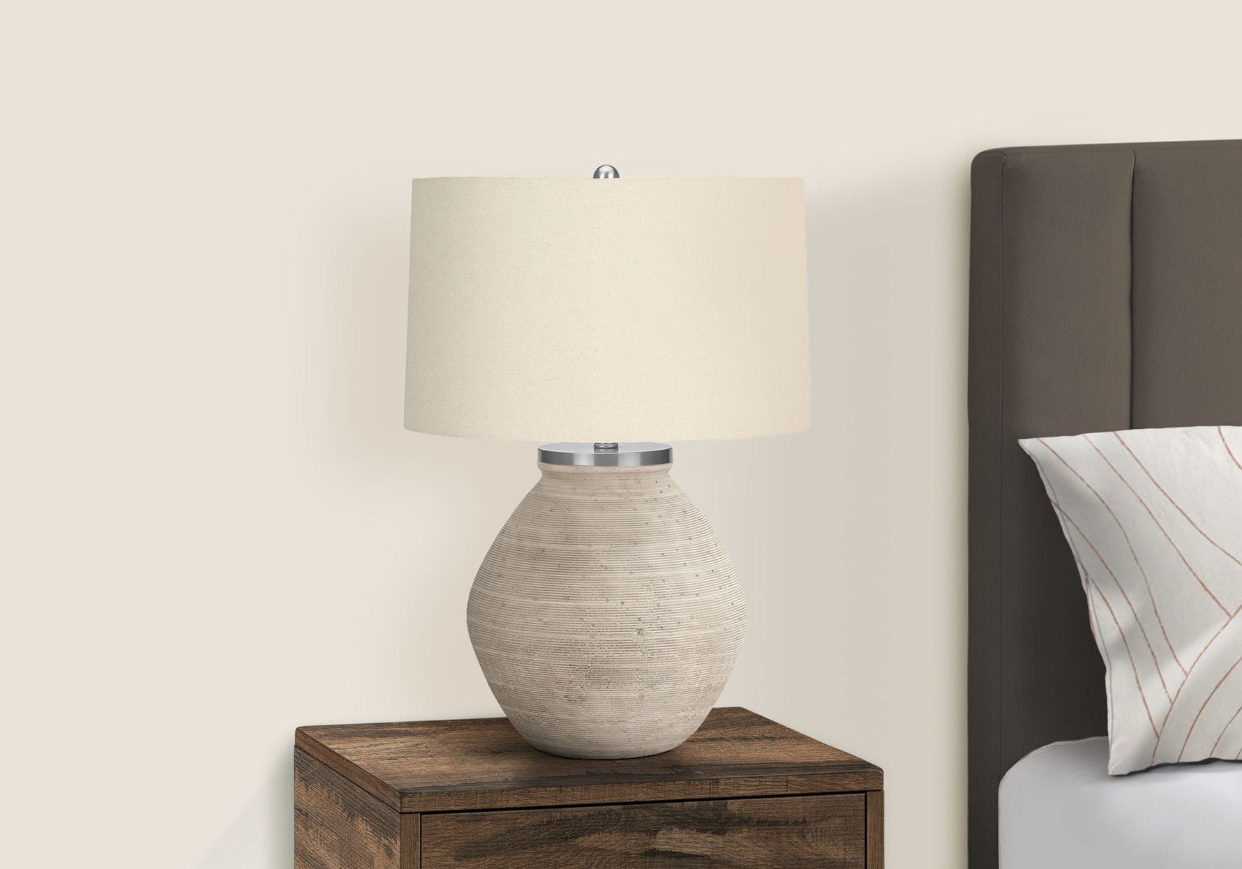 Lighting Table Lamp Concrete Resin Contemporary - Cream