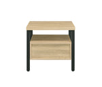 Oak Finish Nightstand with 1 Drawer and 1 Shelf
