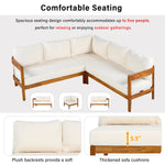 U_Style Acacia Solid Wood Patio Furniture Set