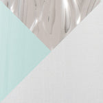 Penelope 22" Contemporary Ceramic Table Lamp with Tiffany Blue & Silver Body