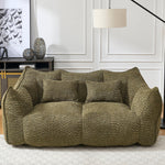 Comfortable Dual Beanbag Chair With High Resilience Foam Core For 2 People