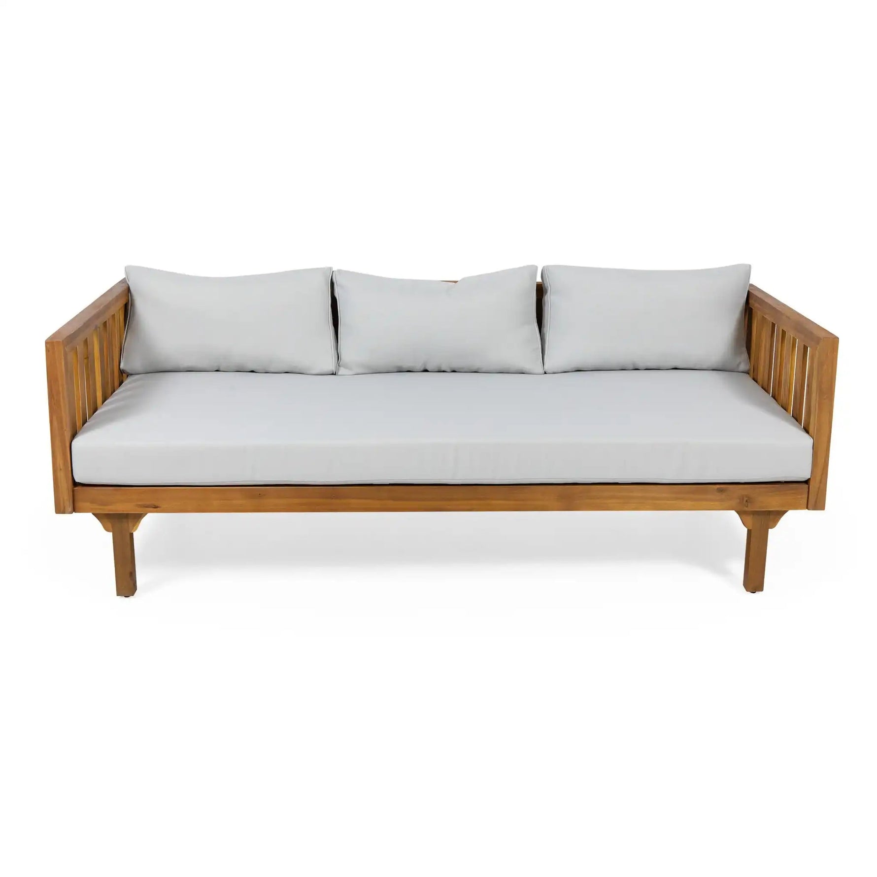 Claremont 3 Seater Daybed Teak Acacia Wood Water Resistant Cushions