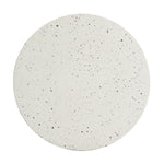 Outdoor 24" H MGO Terrazzo Side Table, White
