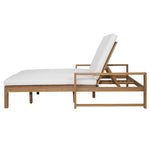TREXM Outdoor Double Lounge Chair with 5-Position Adjustable Backrest