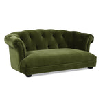 Kiki 36.5' Chesterfield Dog Sofa Bed, Medium, Olive Green Performance Velvet