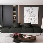 Modern Oversized DIY Combination Modular Sectional Sofa With Pillows