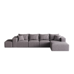 Modern Upholstered Sectional Boneless Couch Set