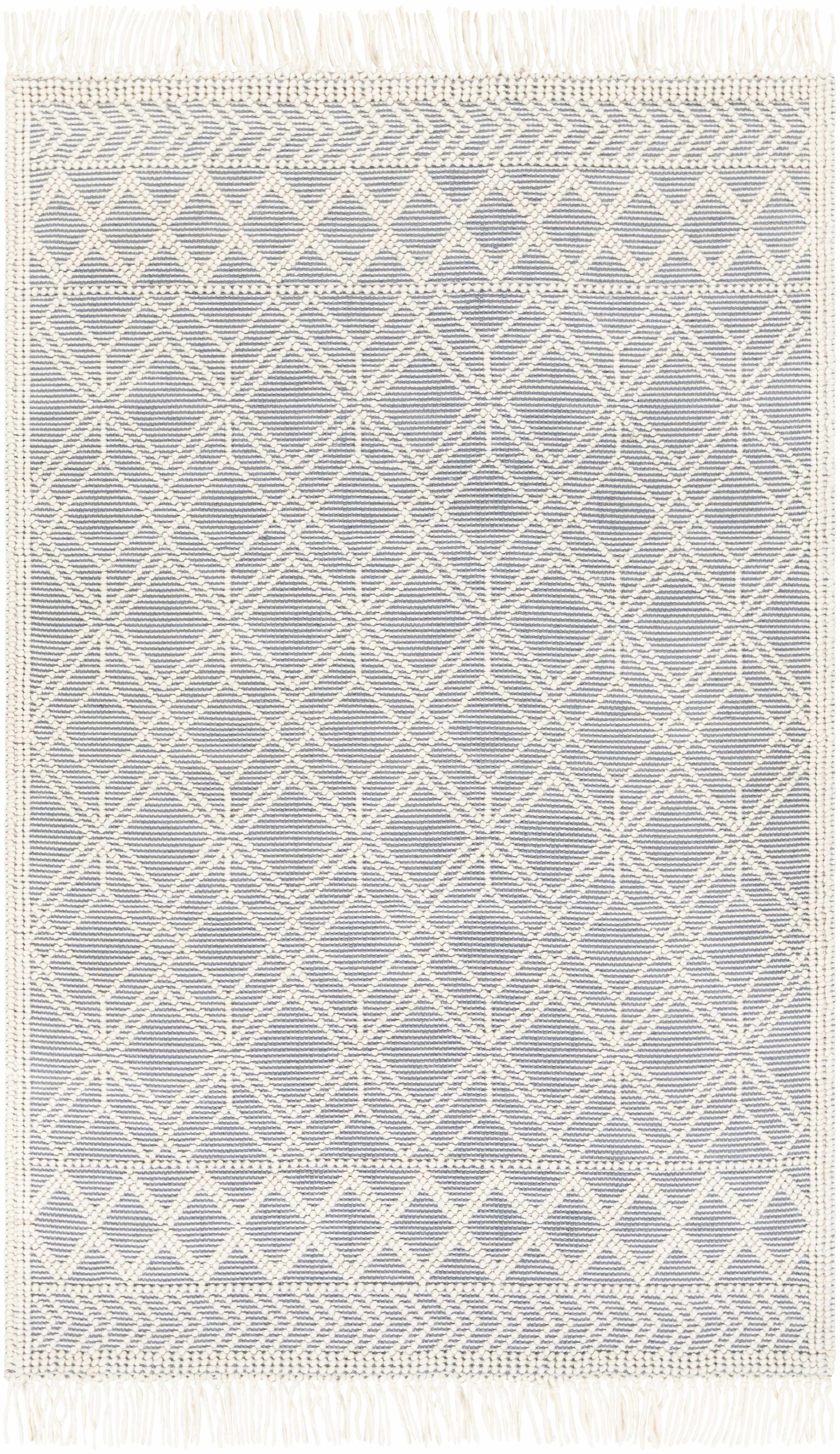 Ramsbury Denim Blue Wool Rug