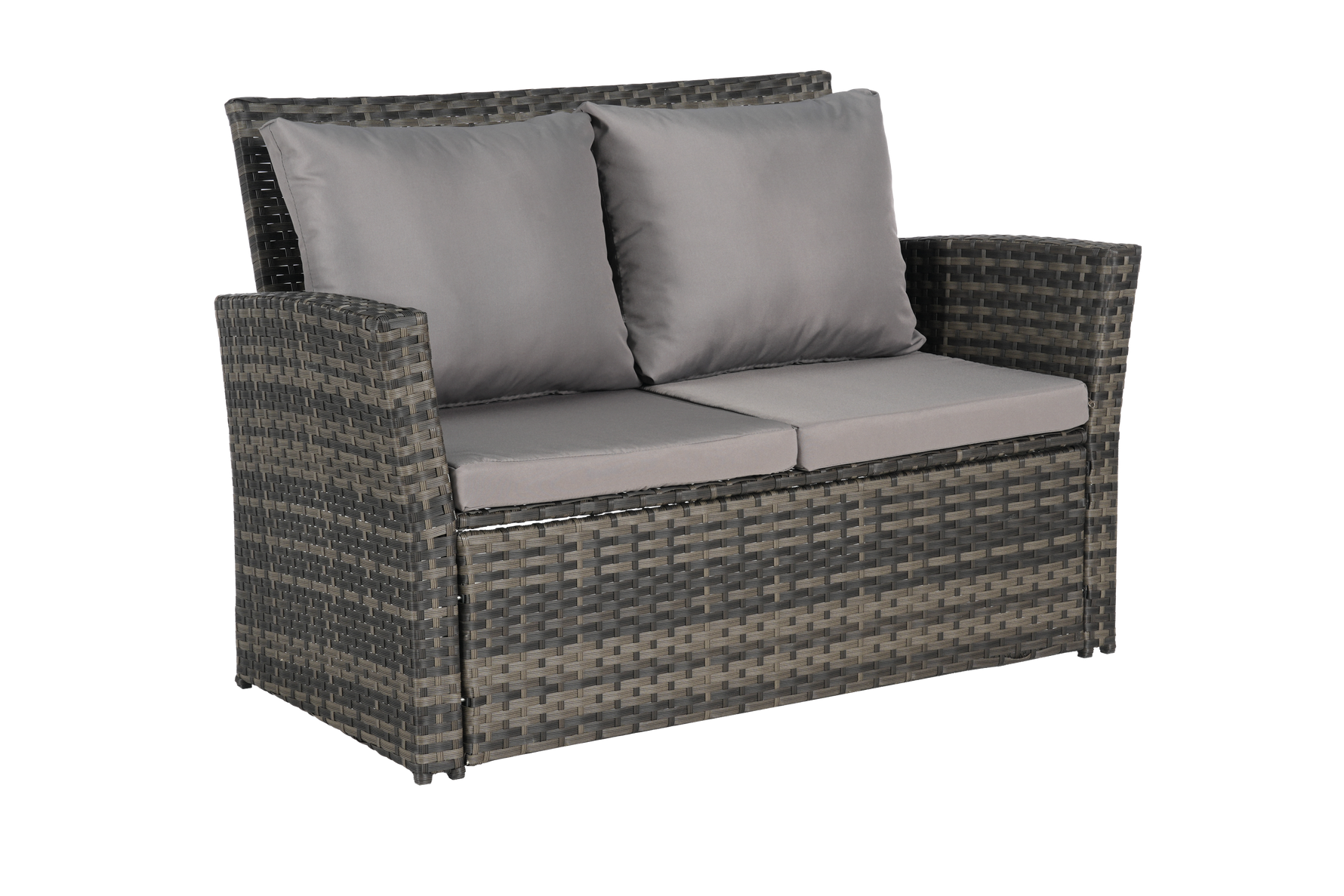 4 Pieces Outdoor Patio Furniture Sets Garden Rattan Chair Wicker Set