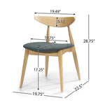 Ergonomic Back Dining Chairs (Set of 2)
