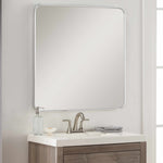 Ockenfels Modern Arched Silver Gray Wall Mirror