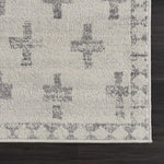 Tigris Swiss Cross Ivory&Gray Area Rug - Clearance