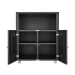 Home Office Printer Stand With Wheels And File Cabinet