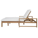 TREXM Outdoor Double Lounge Chair with 5-Position Adjustable Backrest