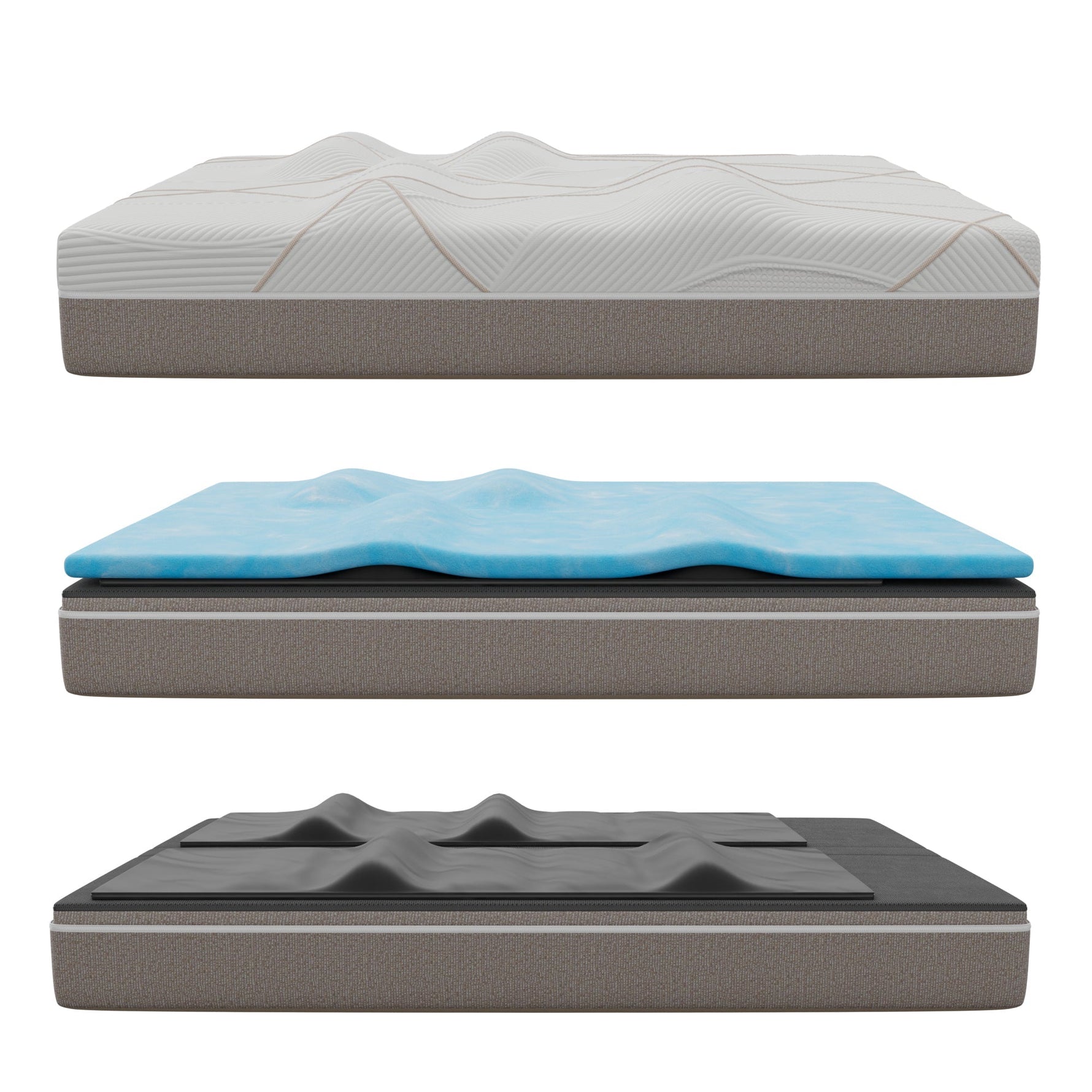 GhostBed Massage Mattress Profile